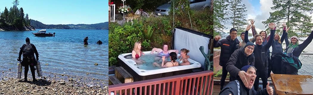 Sunshine Coast Getaway Dive Trip 2025 hot tub